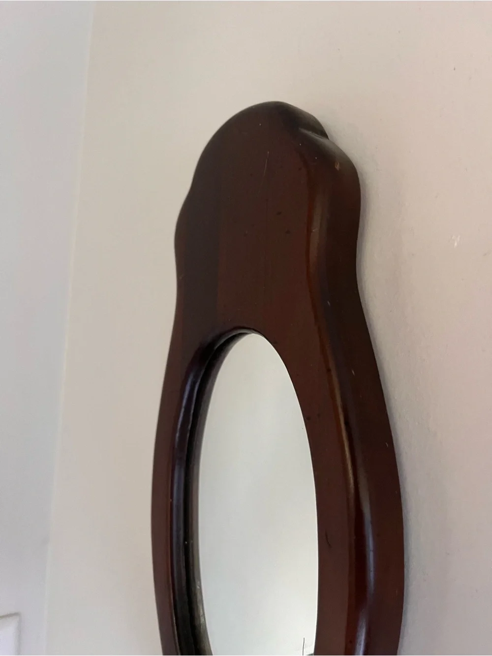 Wood wall sconce with mirror